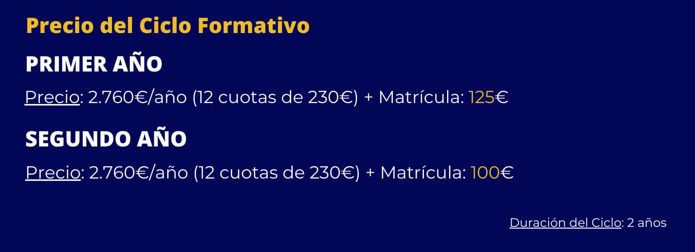 grado medio farmacia malaga precios 2024 25