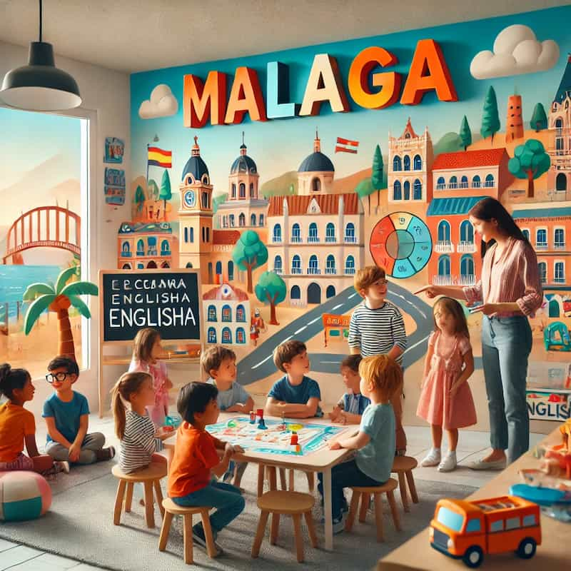 niños aprendiendo ingles en malaga